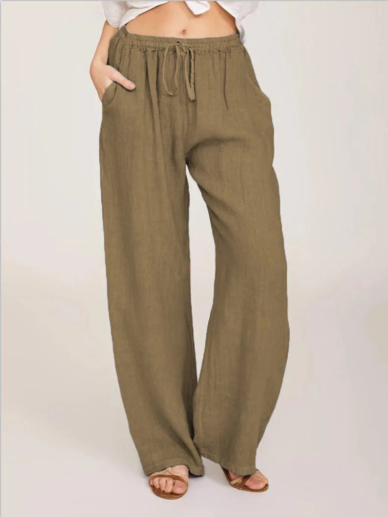 Large Loose Cotton Casual Pants