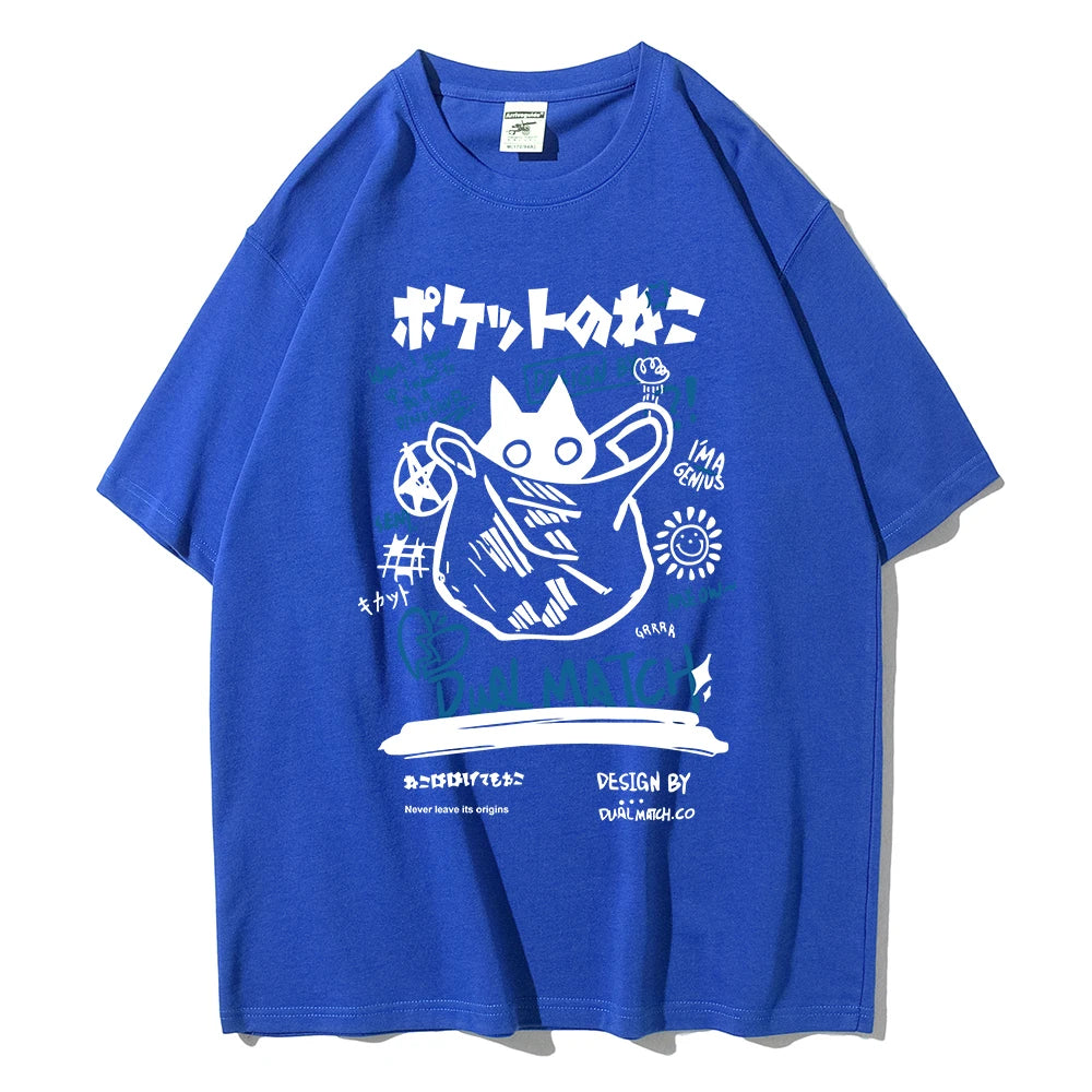 Kawaii Cat Printed Tee