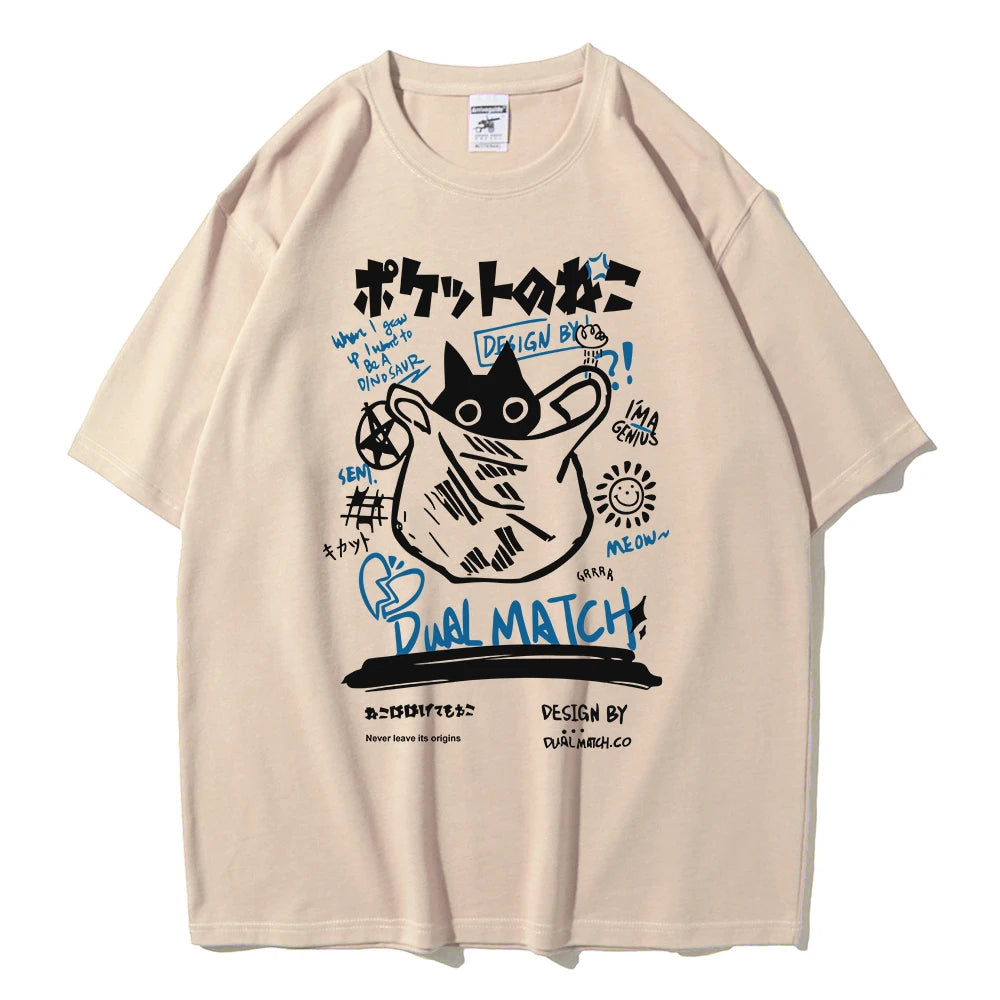 Kawaii Cat Printed Tee