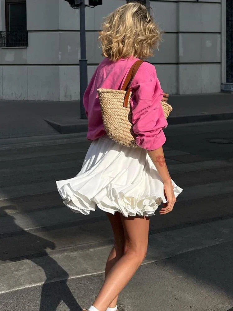 Summer White Mini Skirt