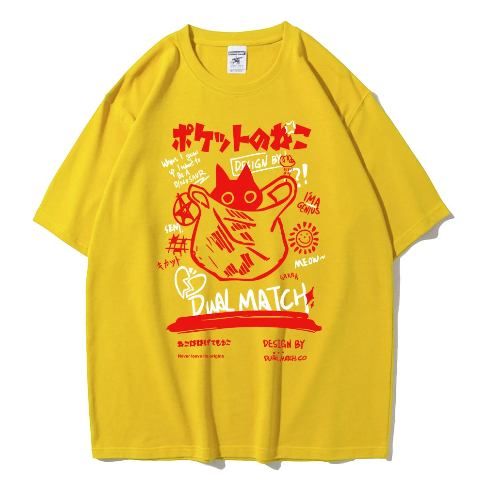 Kawaii Cat Printed Tee