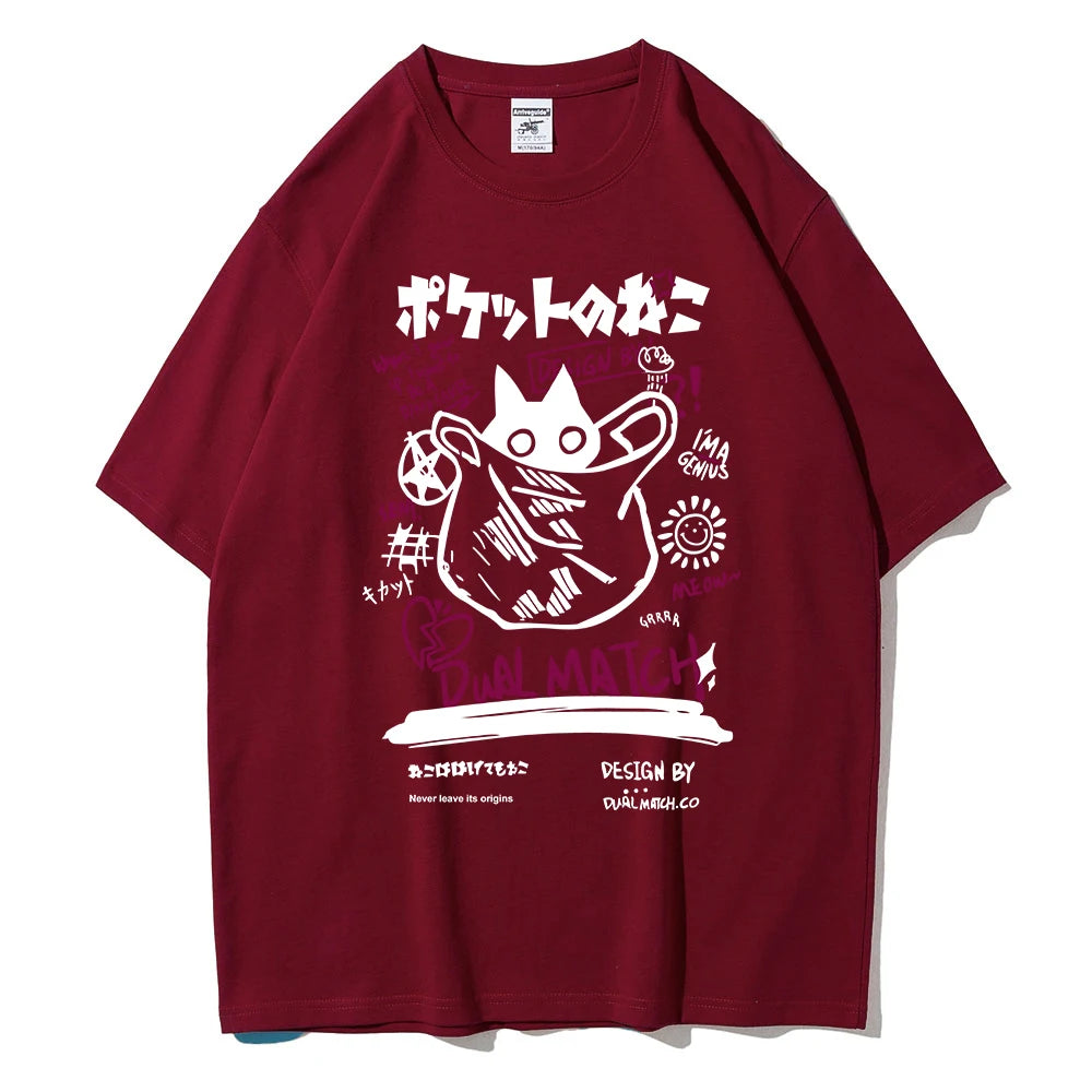 Kawaii Cat Printed Tee