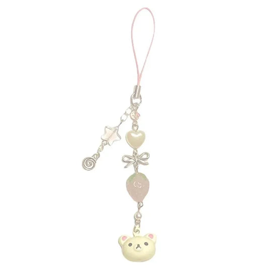 Kawaii Bead Star Keychain