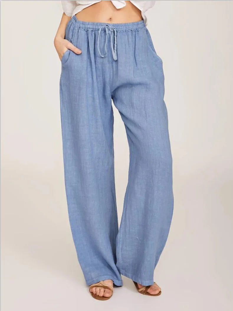 Large Loose Cotton Casual Pants