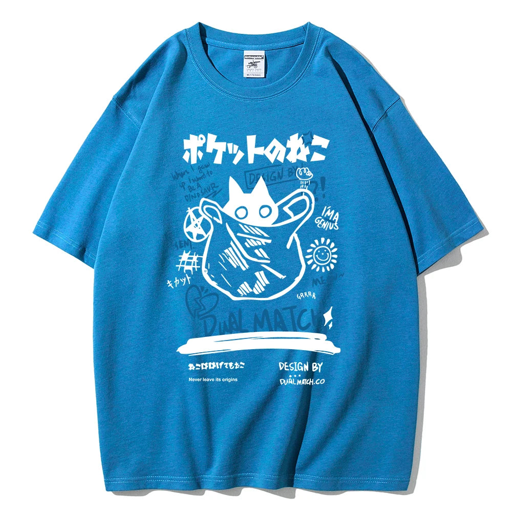 Kawaii Cat Printed Tee